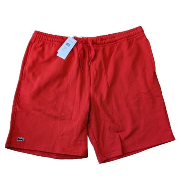 Lacoste Men's Sport Tennis Fleece Short-Corrida (Red)-3X-Large-NWT-C183